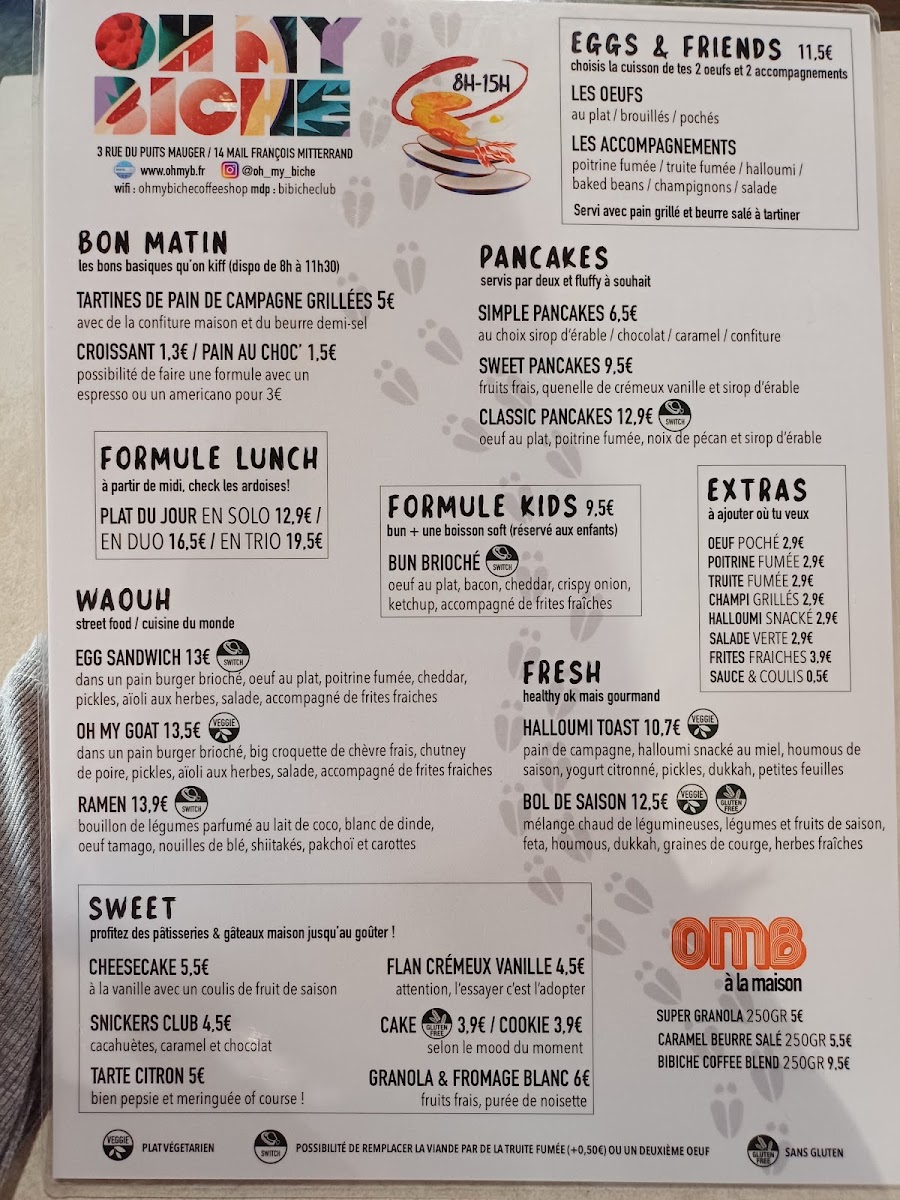 Menu Oh My Biche - Colombier-1
